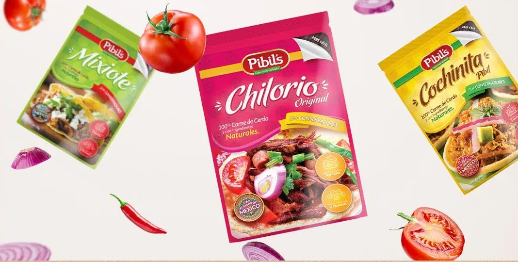 Pouches Pibil's de chilorio, cochinita pibil y mixiote