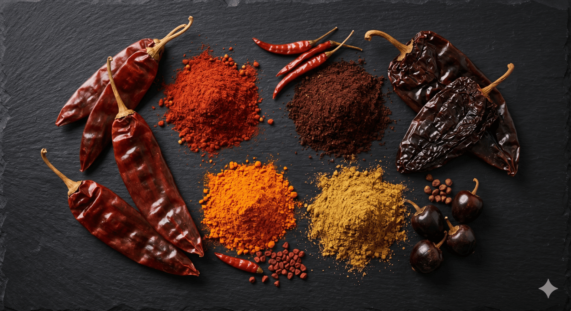Mexican chile and spice powders guajillo ancho achiote for industrial flavor systems